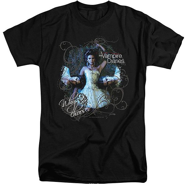 

Футболка с принтом Vampire diaries why choose Licensed Character