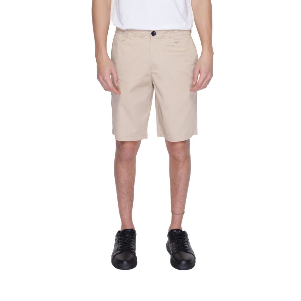 

Бежевые хлопковые короткие шорты Armani Exchange