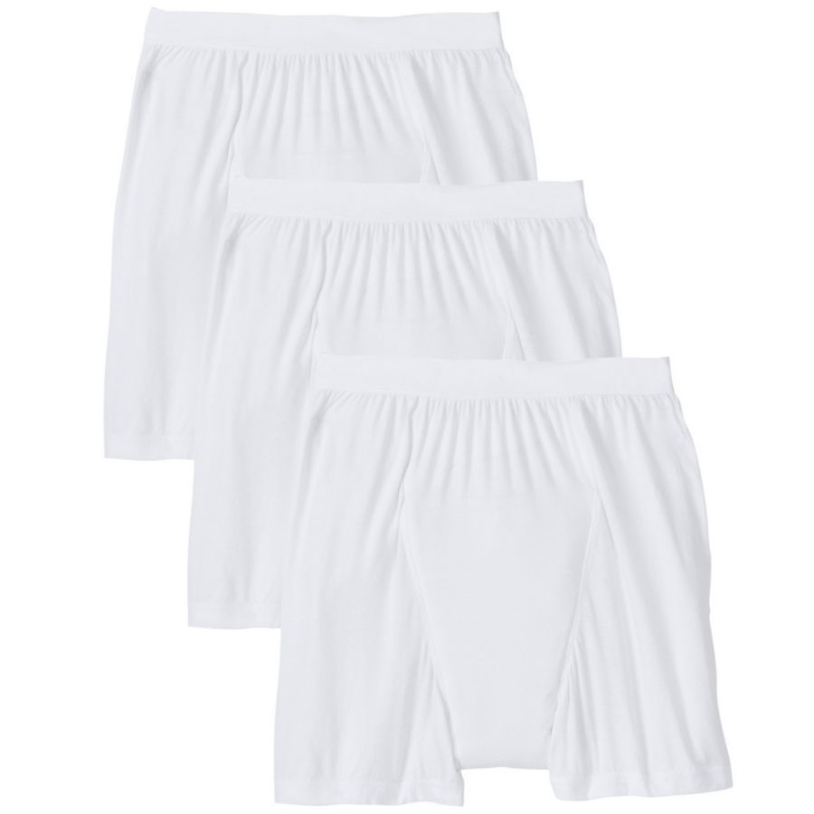 

Трусы-боксеры больших размеров, непромокаемые, комплект из 3 штук KingSize, White