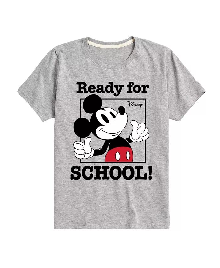 

Футболка с рисунком Big Boys Disney Ready For School Hybrid, серый