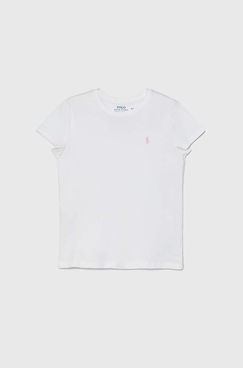 Хлопковая футболка для детей Polo Ralph Lauren, белый — фото 2