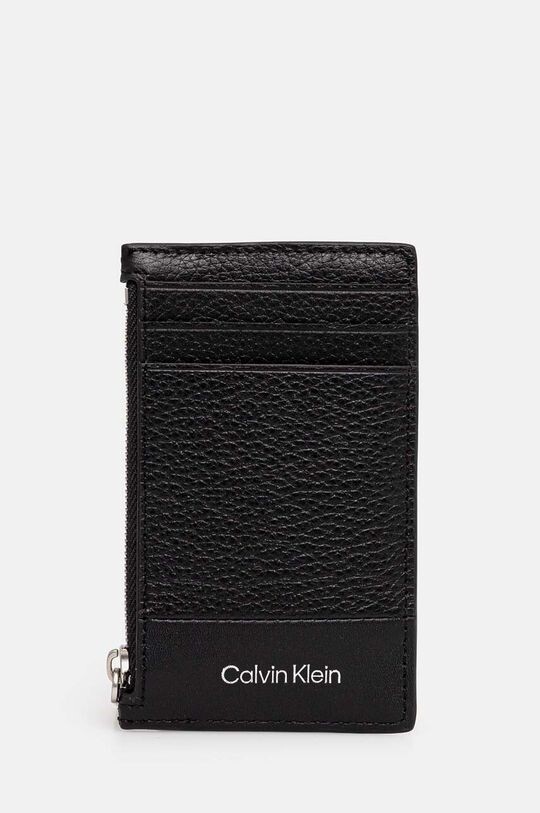 

Кожаный кошелек Calvin Klein, черный