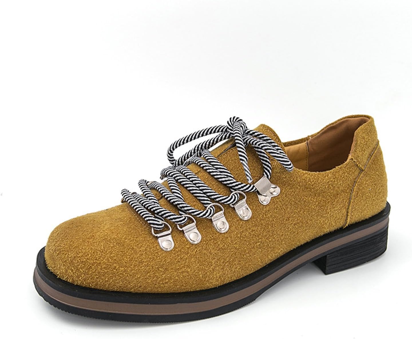 

Мужские замшевые оксфорды на платформе с круглым носком, модная шнуровка, массивный каблук, формальная модель для бизнеса, дерби-кроссовки для свадеб, вечеринок и повседневной носки на улице Dfhaslkle, желтый
