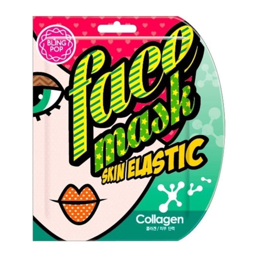 

Bling Pop, Skin Gel Mask, увлажняющая гелевая тканевая маска с коллагеном Collagen, 25 мл