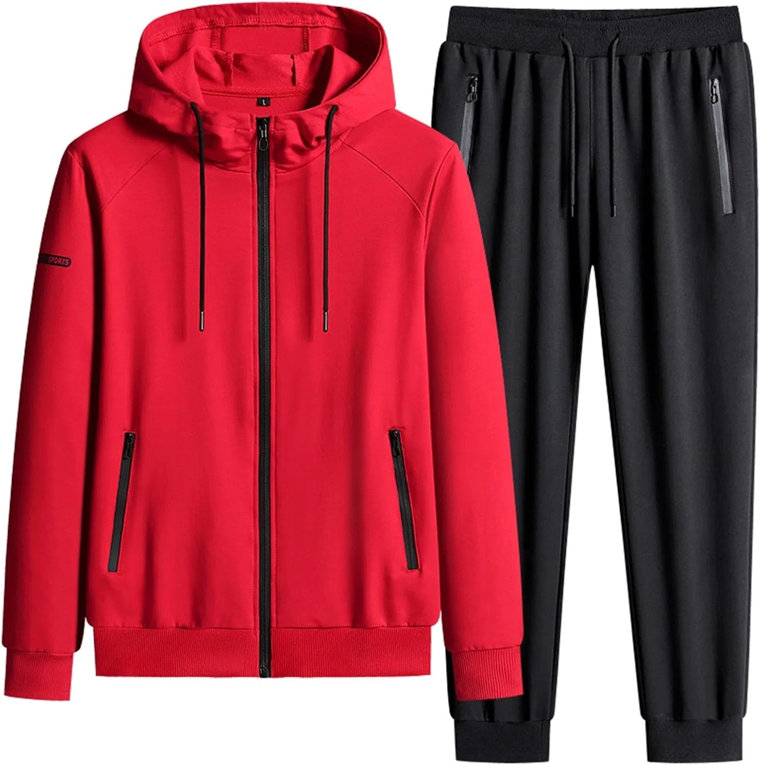 Женский спортивный костюм с hoodie, Red