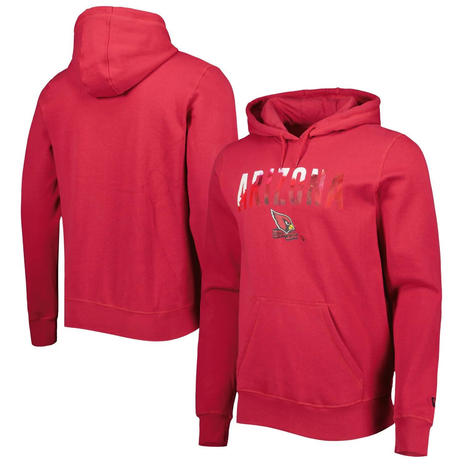 

Мужской пуловер с капюшоном Cardinal Arizona Cardinals Ink Dye New Era