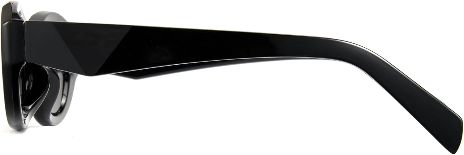 

Солнцезащитные очки Cyxus Retro Cat Eye для мужчин и женщин в винтажном стиле 90-х годов, защита от 99% UVA UVB-лучей, артикул 1185, 01-black Frame-grey Lens