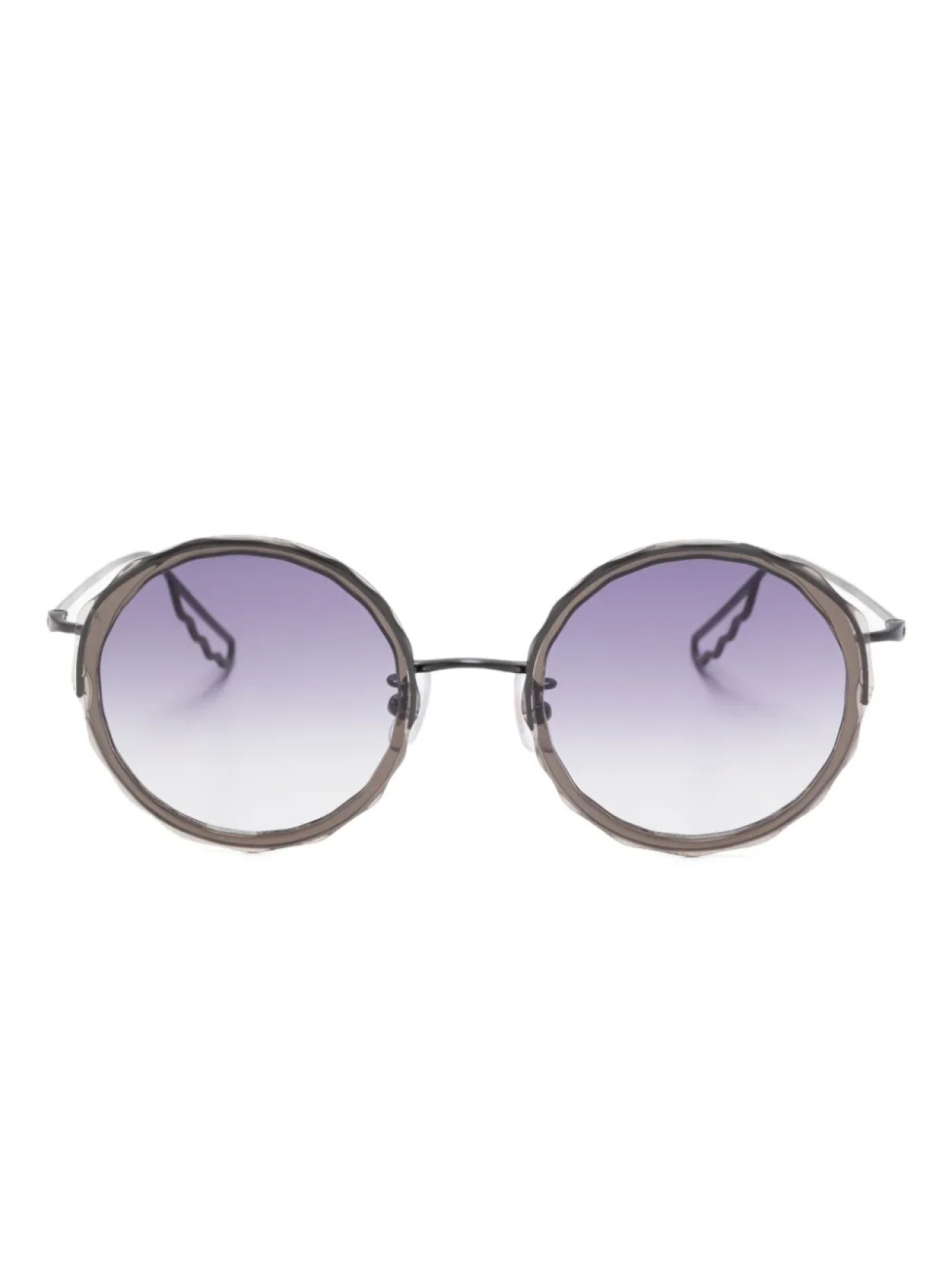 

Солнцезащитные очки Megane and Me в круглой оправе, черный
