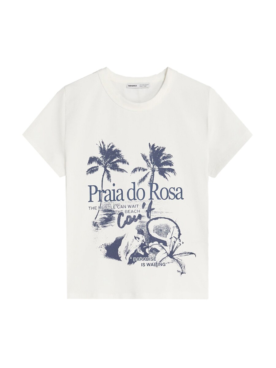 

Футболка Bershka, Off white