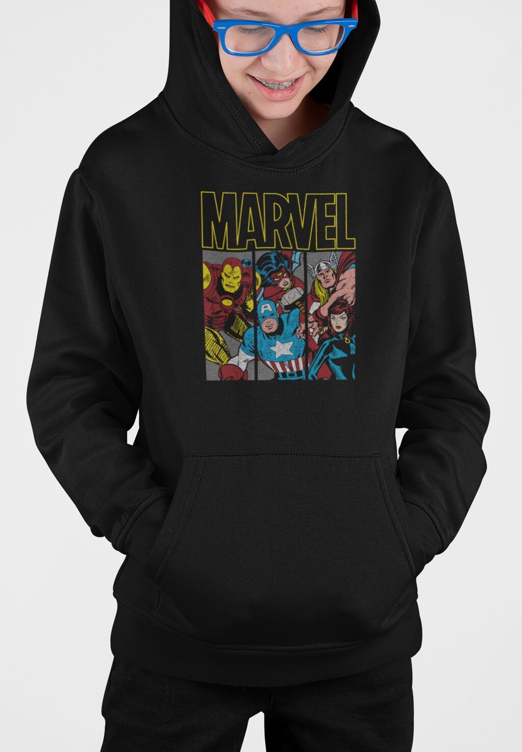 

Толстовка с капюшоном AVENGERS CLASSIC TRI Marvel, черный
