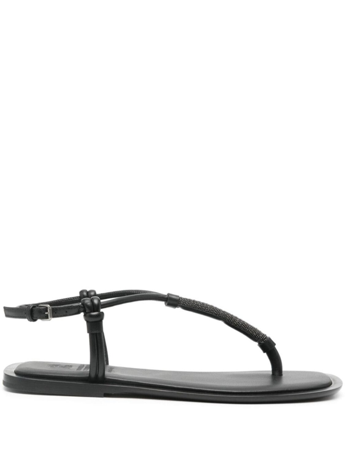 

Brunello Cucinelli босоножки с декором Monili, черный