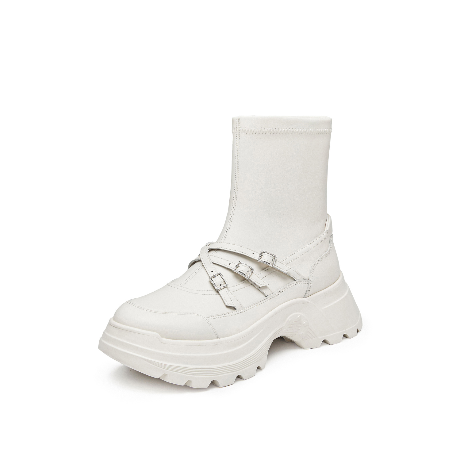 Staccato Женские ботинки Dora до щиколотки бежевые с флисовой подкладкой, цвет Beige (Fleece-Lined) — фото 2