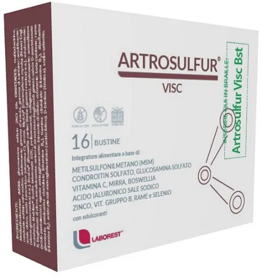 

Artrosulfur Visc 16 пакетиков 6 г Здоровье суставов Laborest
