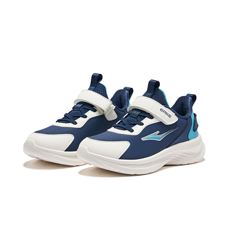ERKE KIDS Детские кроссовки low top, устойчивые к скольжению и истиранию, dark blue white — фото 4