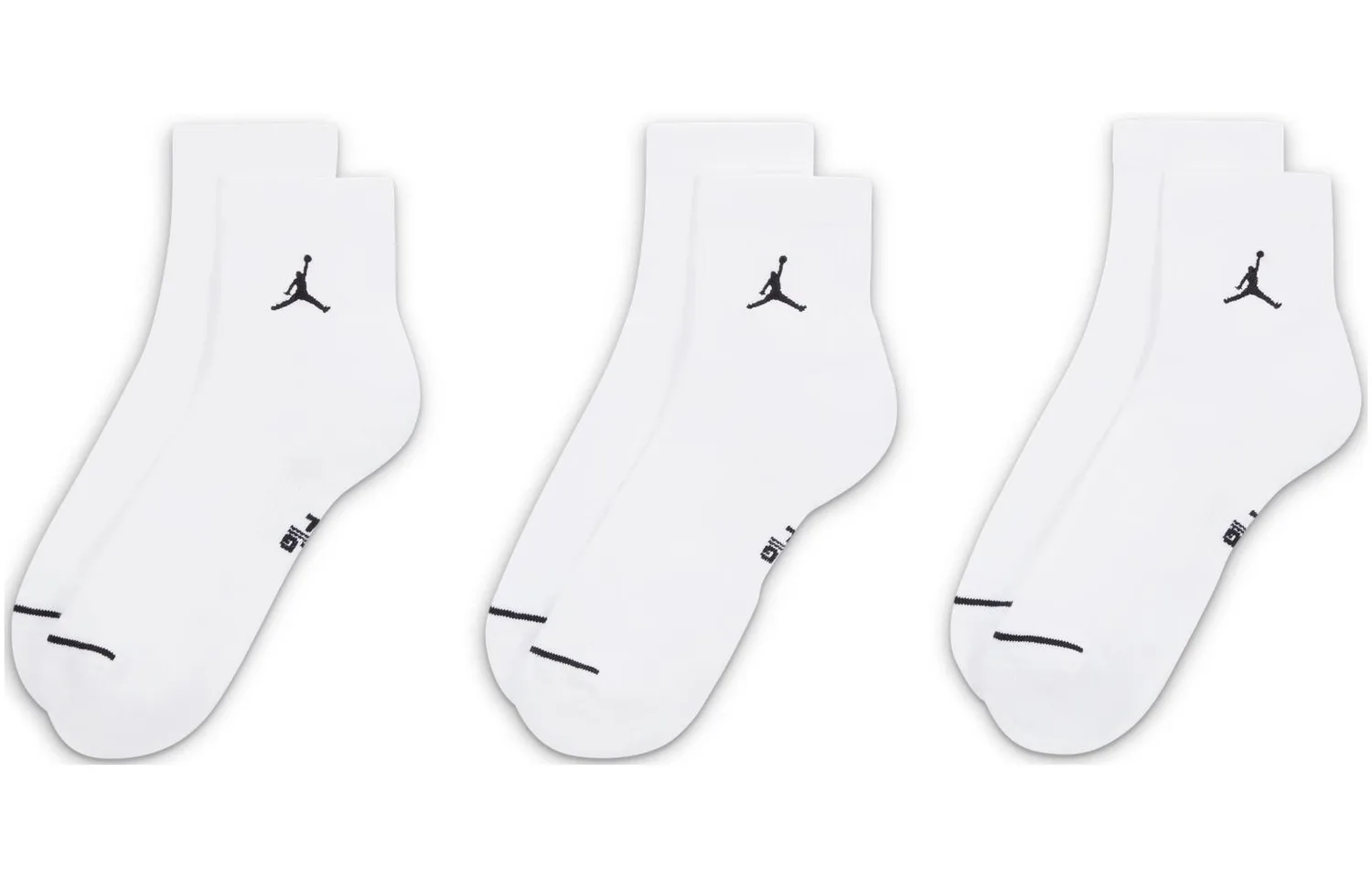 Повседневные носки до щиколотки 3 пары Jordan, 2-Piece 6-Pack (White) — фото 3