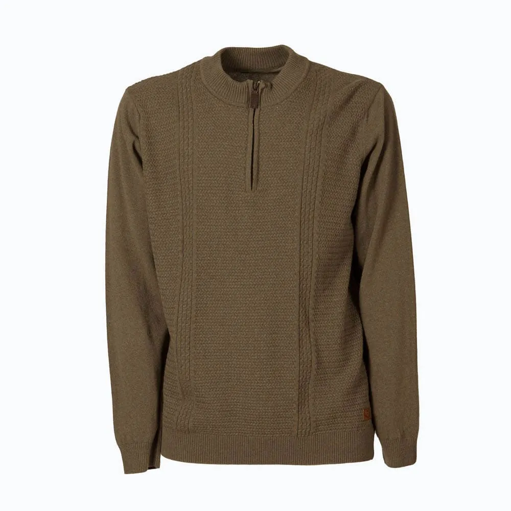 

Свитер Pasion Morena Zip Round Neck, зеленый