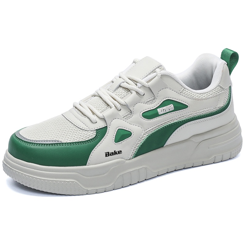 

BAKE Скользоустойчивые и дышащие мужские скейтерские кеды низкие черные, цвет Black