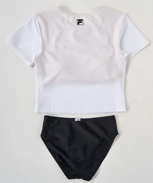 【FILA】Детский короткий купальник-комбинезон из 3 частей — фото 3