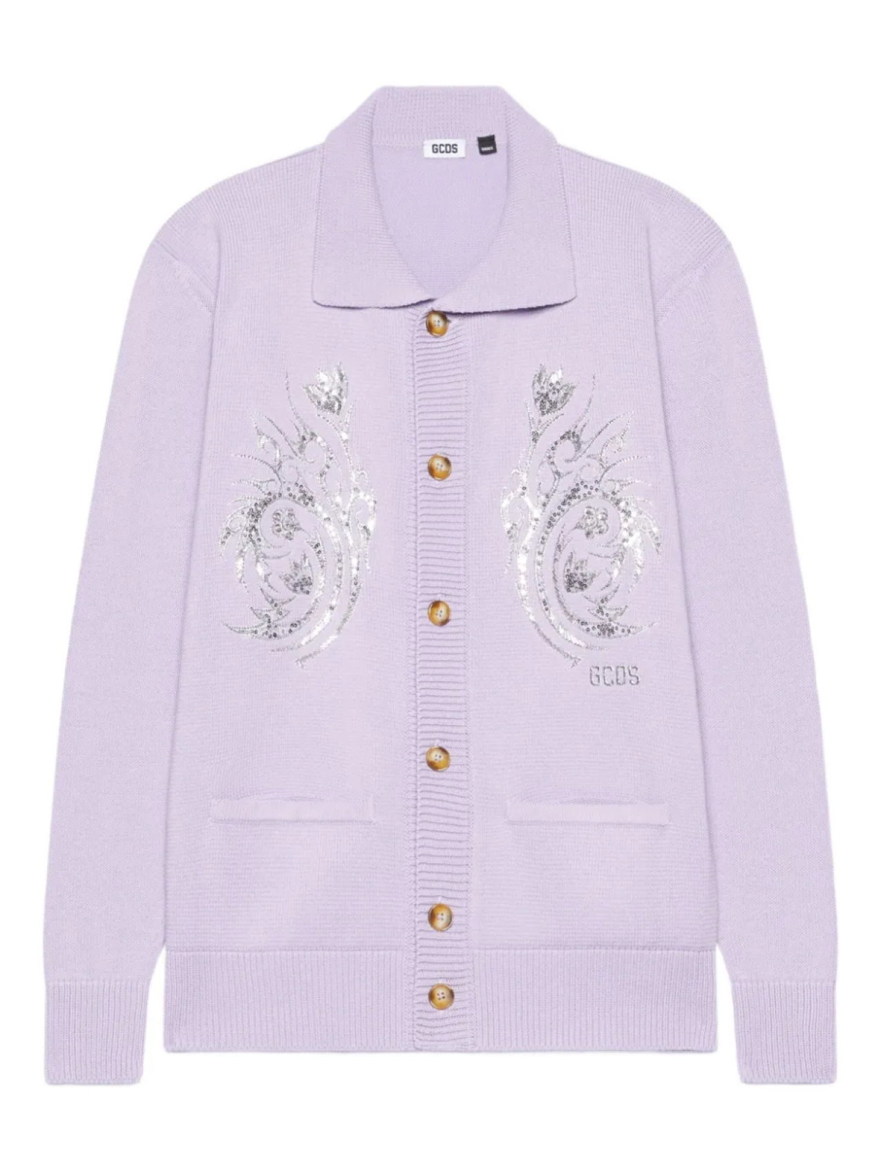 

Кардиган GCDS Tribal Flowers, фиолетовый