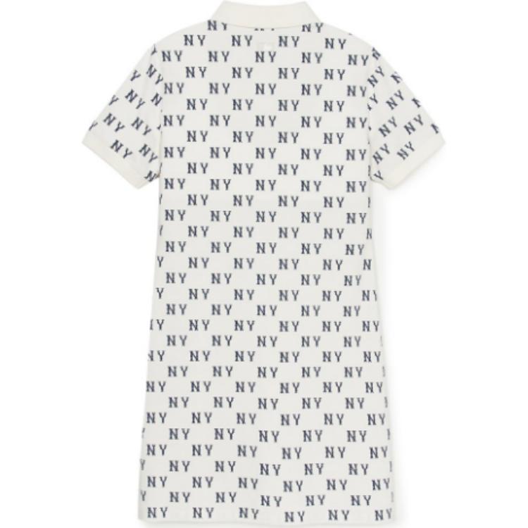 

MLB New York Yankees SS25 женское платье с короткими рукавами белое