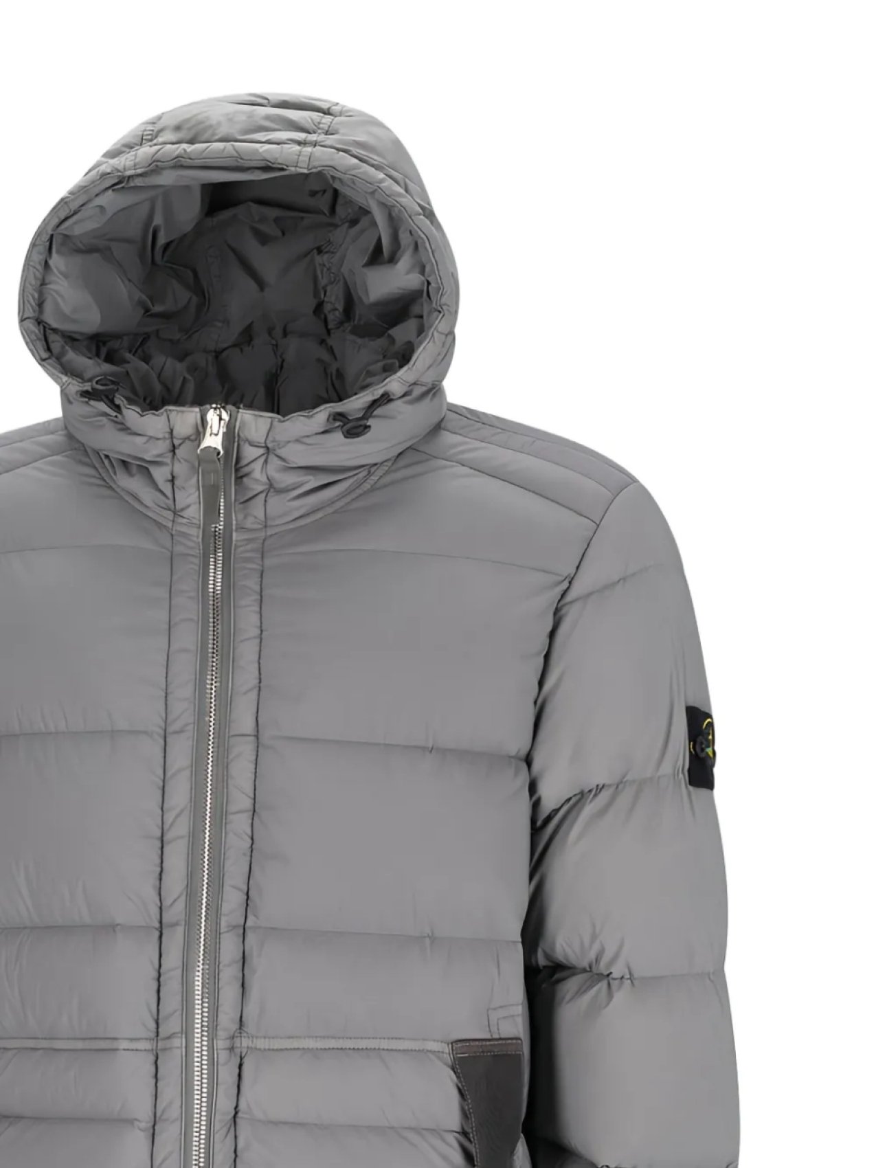 Stone Island 4100040 Бесшовная куртка Tunnel Nylon Down-TC с капюшоном, серый — фото 3