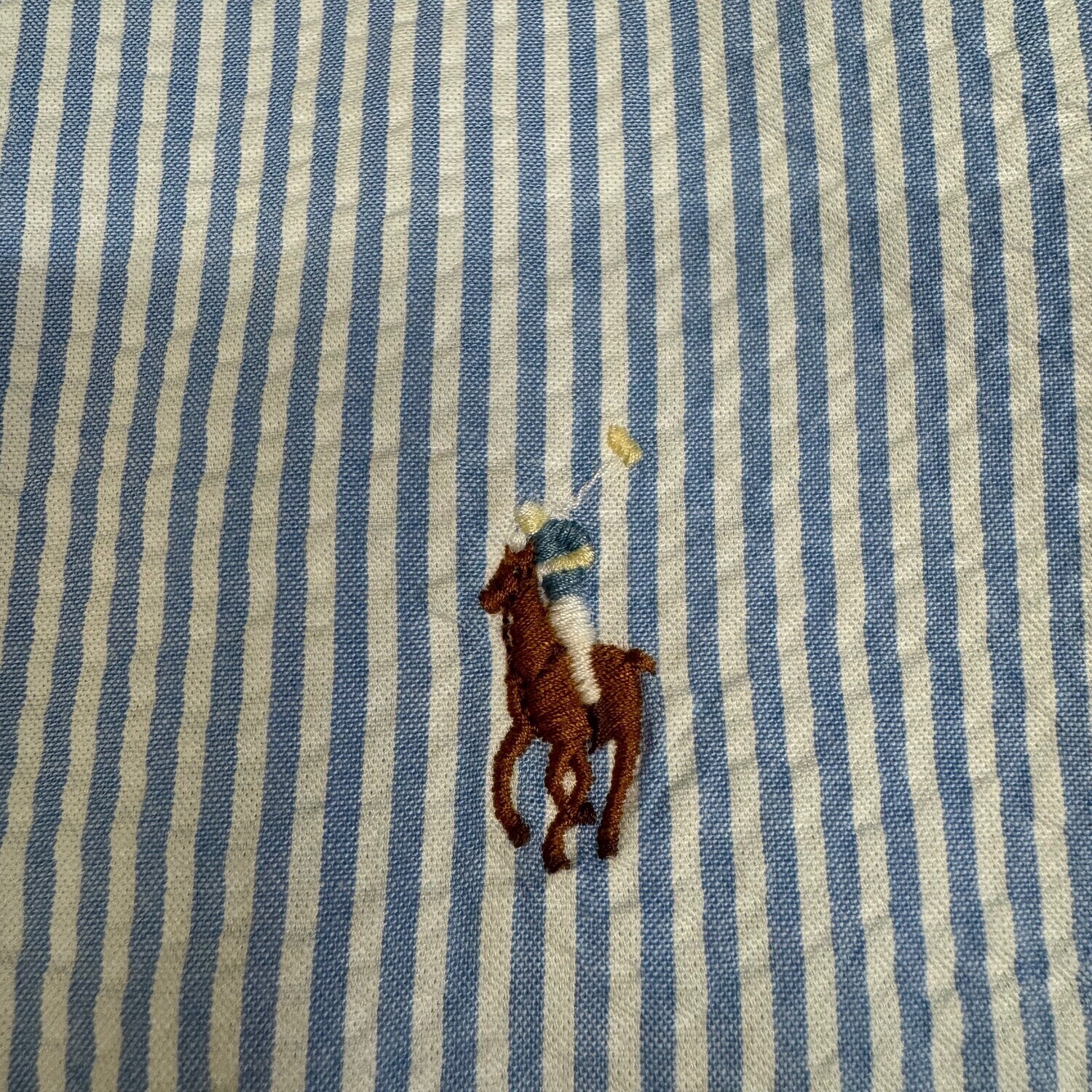 Polo Ralph Lauren Мужская рубашка светло-голубого цвета — фото 3