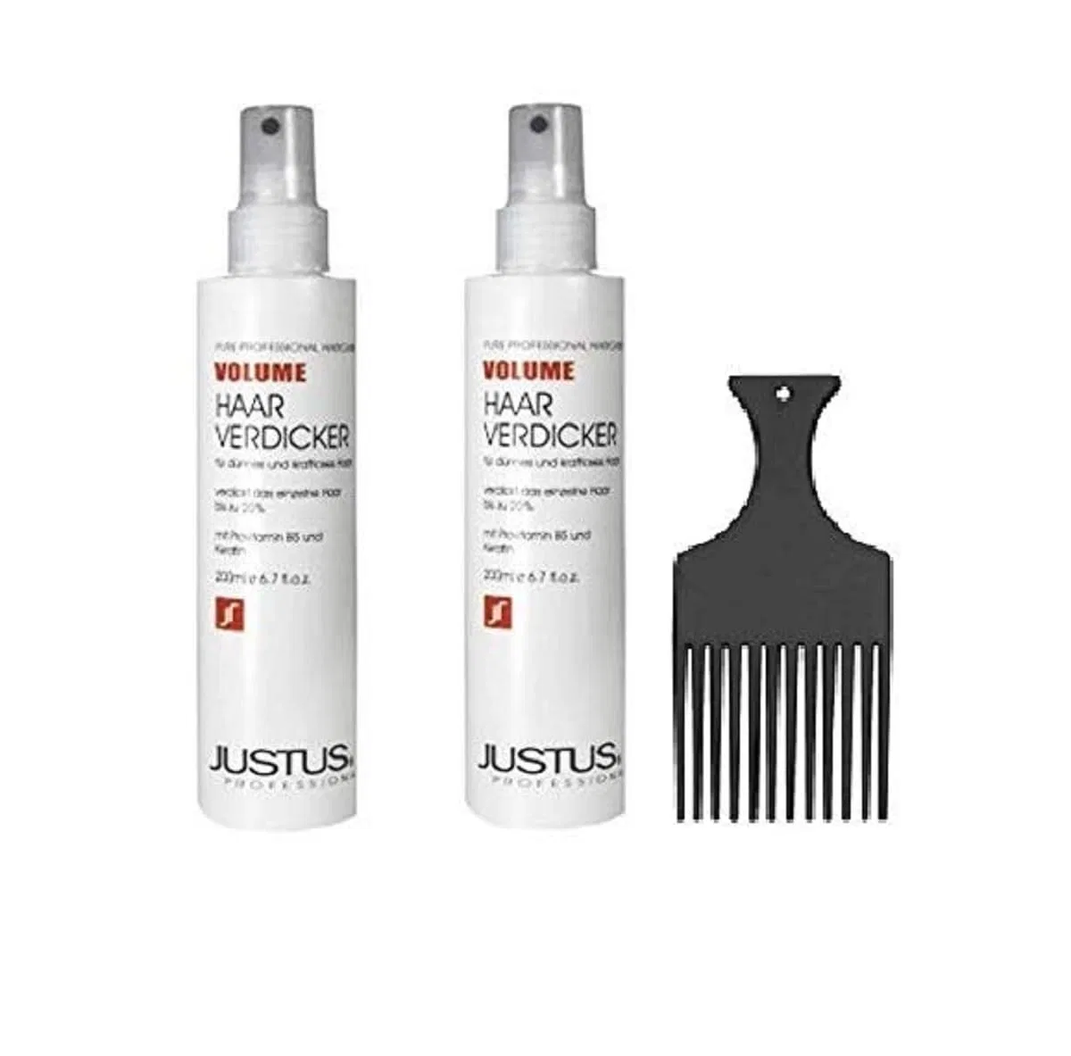 Спрей для утолщения волос «Hair Thickener» 200 мл от Justus (2 шт.) Justus