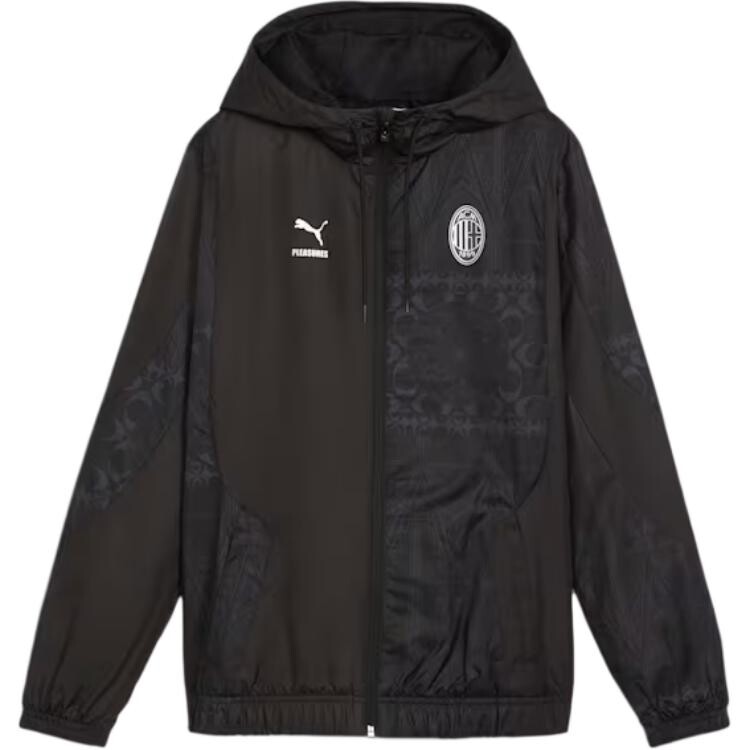 

Pleasures X Acm 1899 Ac Milan X PLEASURES Co-brand куртка женская черная Puma