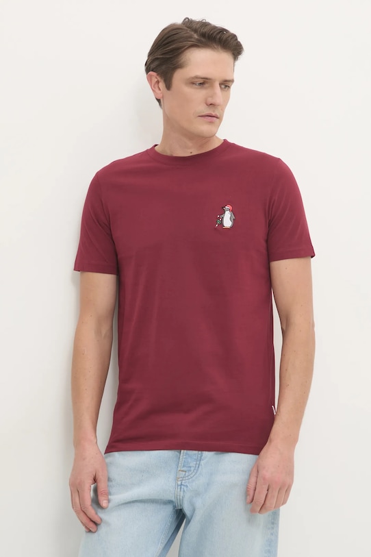 

Хлопковая футболка Lindbergh, бордовый