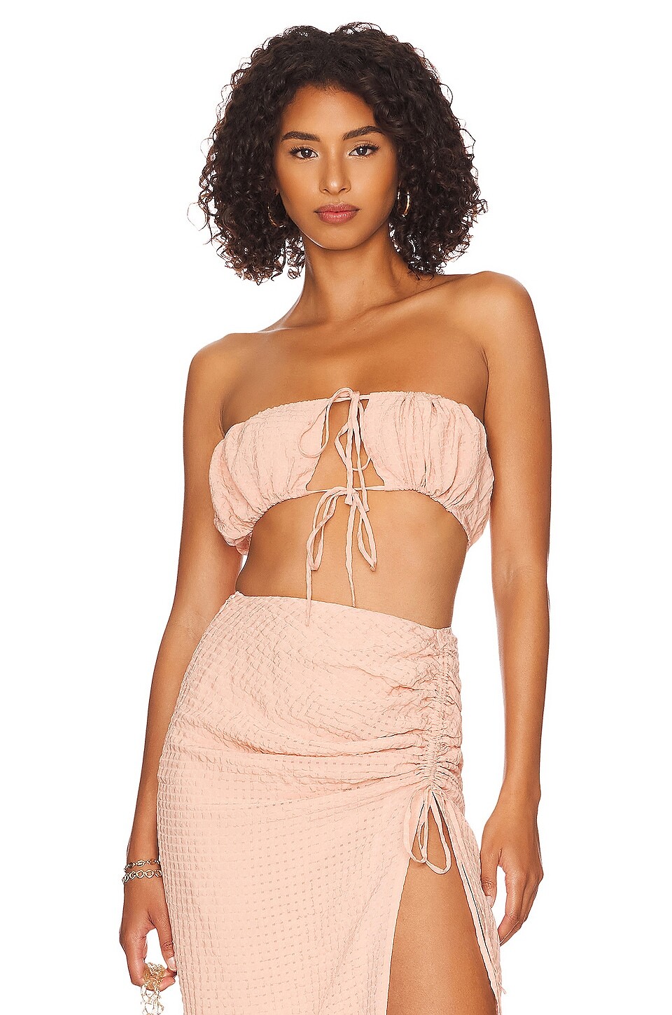 

Топ MAJORELLE Nikita Crop, цвет Blush Gingham