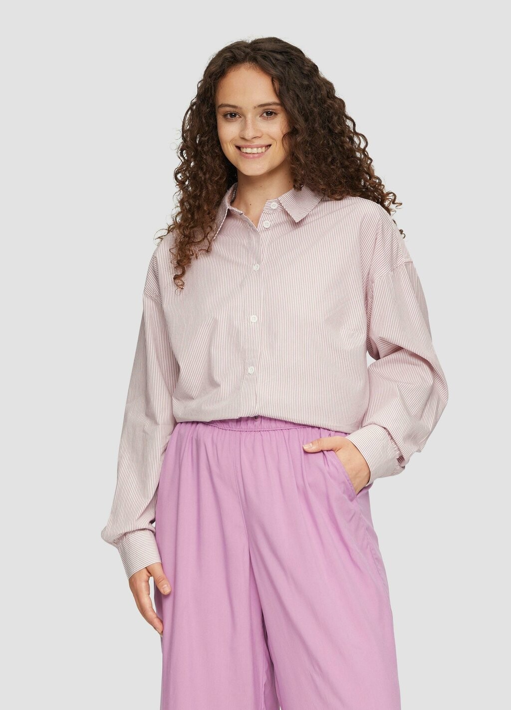 

Блузка на пуговицах QS, цвет Transparent