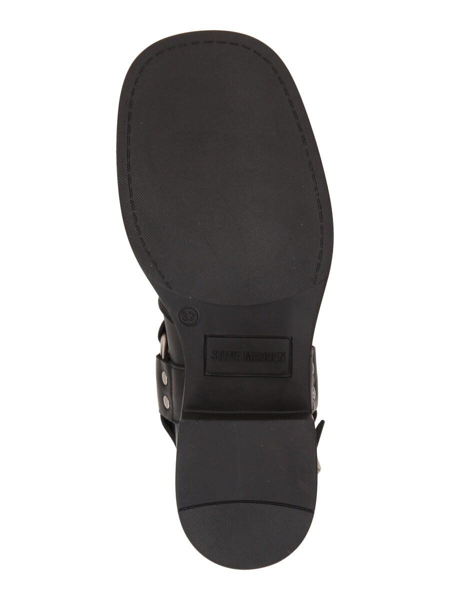 Ботинки женские Steve Madden Blessing высокие с пряжками, черный — фото 3