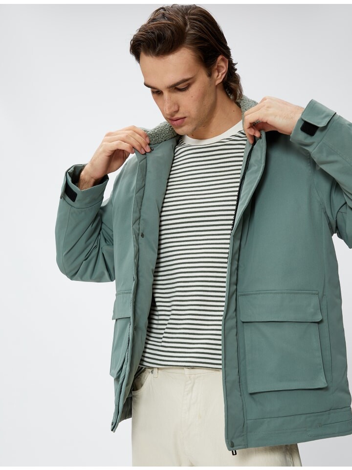 

Куртка KOTON Anorak, хаки