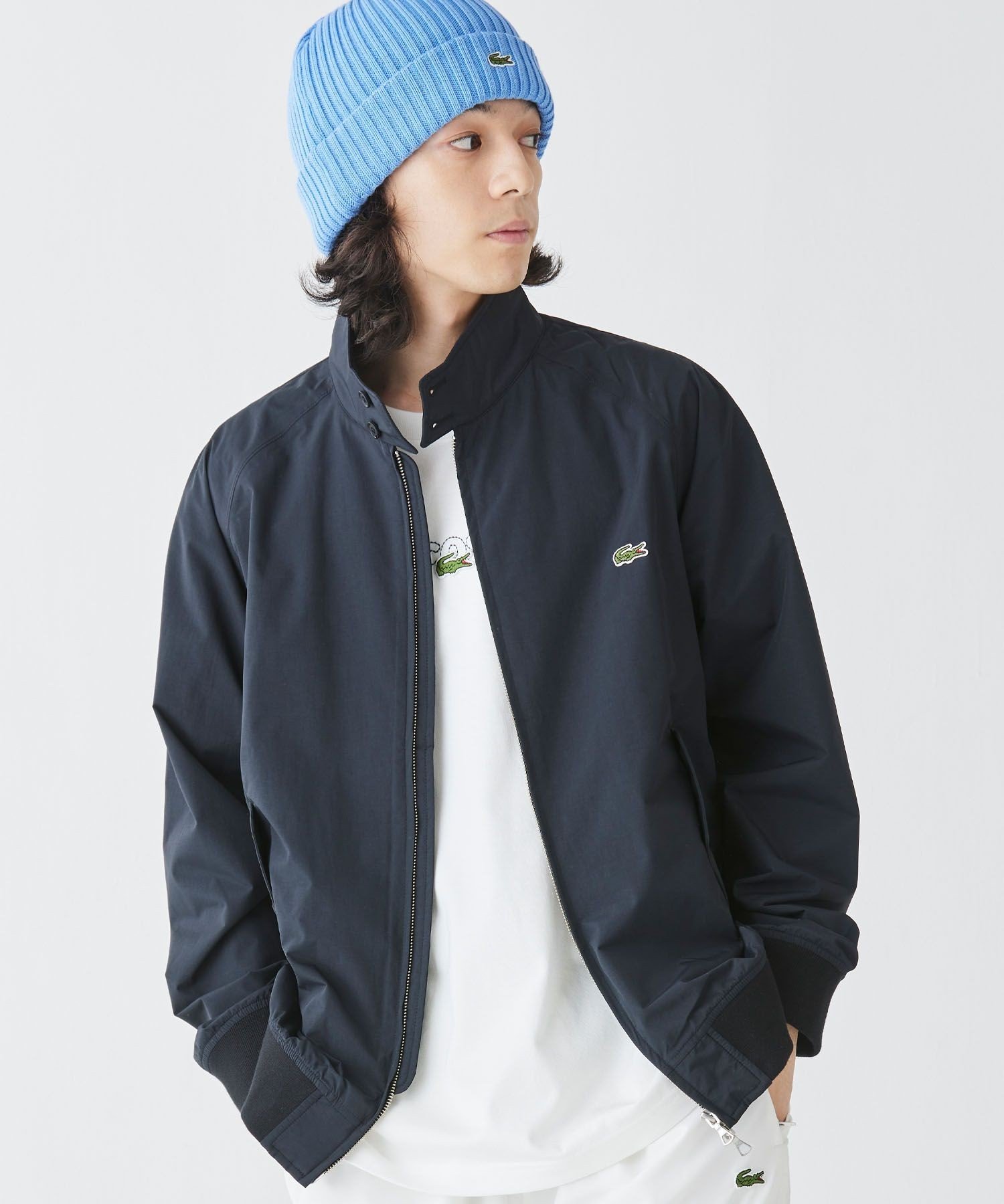 Куртка-блузон с расклешенным верхом и застежкой-молнией, 2,5 слоя LACOSTE, Black — фото 2
