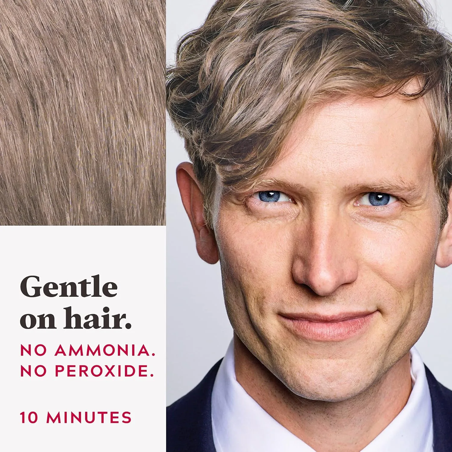Краска для волос Just For Men Easy Comb-In Color для мужчин, легко наносится без смешивания, с помощью аппликатора-расчески - Песочно-русый, A-10, упаковка 1 шт. 1 штука (1 шт.), Sandy Blond A-10 — фото 4