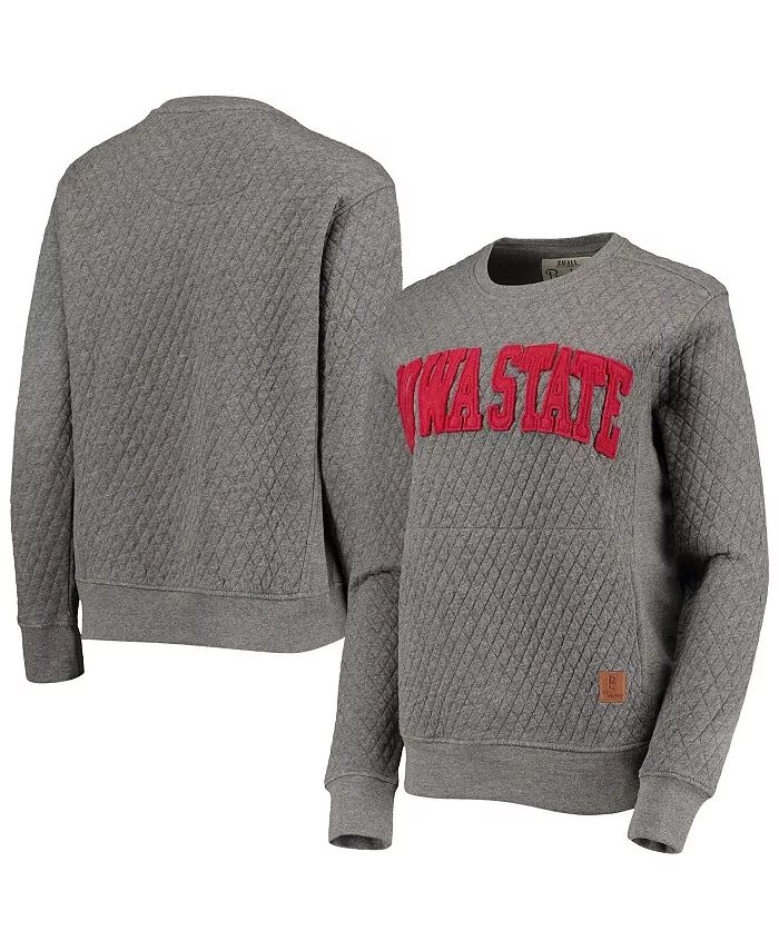 

Женская стеганая толстовка Heather Charcoal Iowa State Cyclones Moose Pressbox
