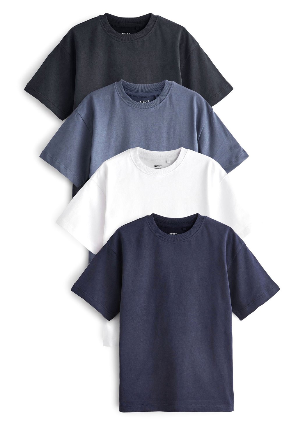 

Футболка базовая RELAXED FIT T-SHIRTS 4 PACK Next, цвет blues