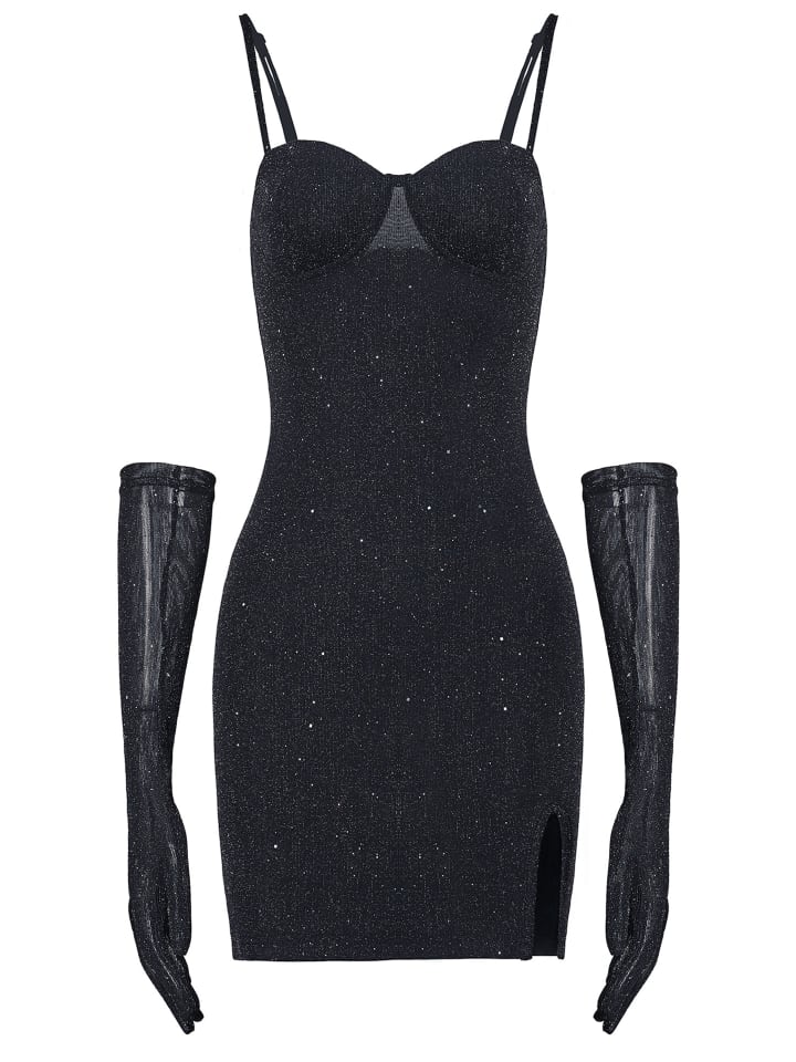 

Длинное платье Moda Minx, черный