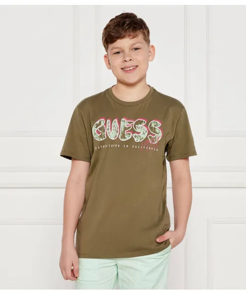 

Футболка Regular fit Guess, зеленый