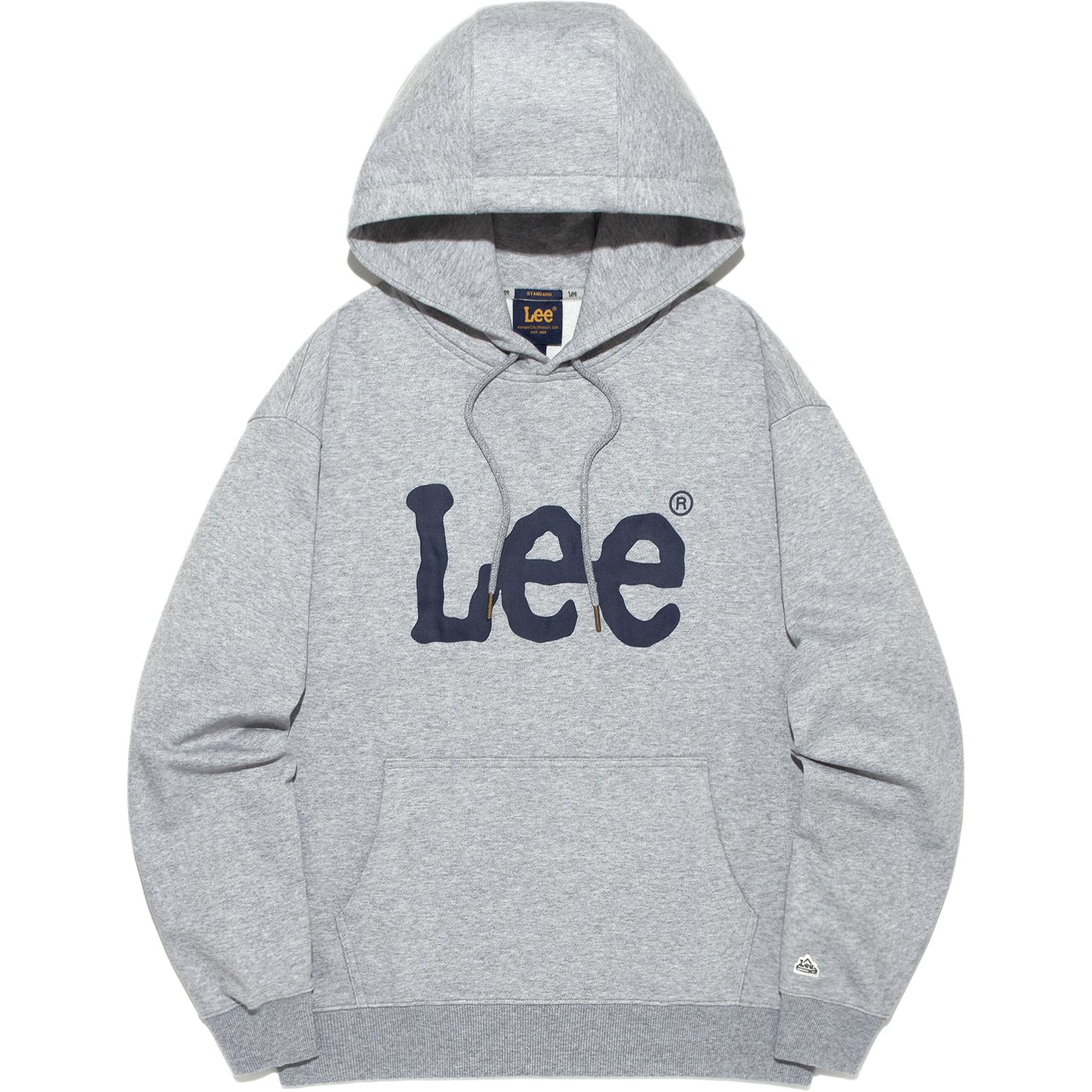 

Lee Свитшот Unisex Gray Hooded Moderate