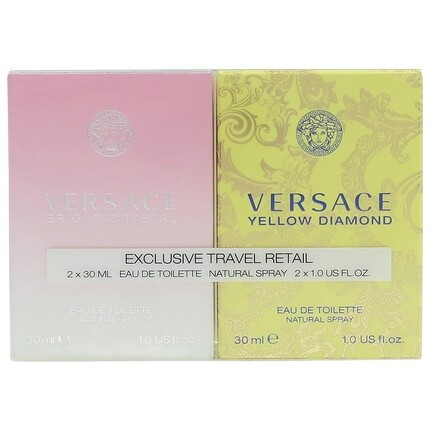 Подарочный набор: туалетная вода-спрей Yellow Diamond 30 мл + вода Bright Crystal 30 мл, Versace — фото 2