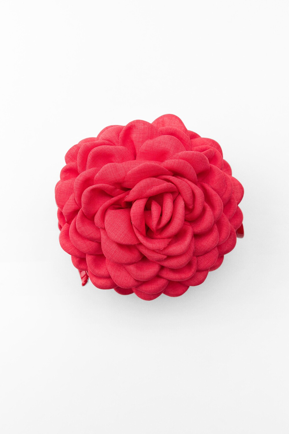 

Заколка-краб для волос Zara Fabric With Flower, красный