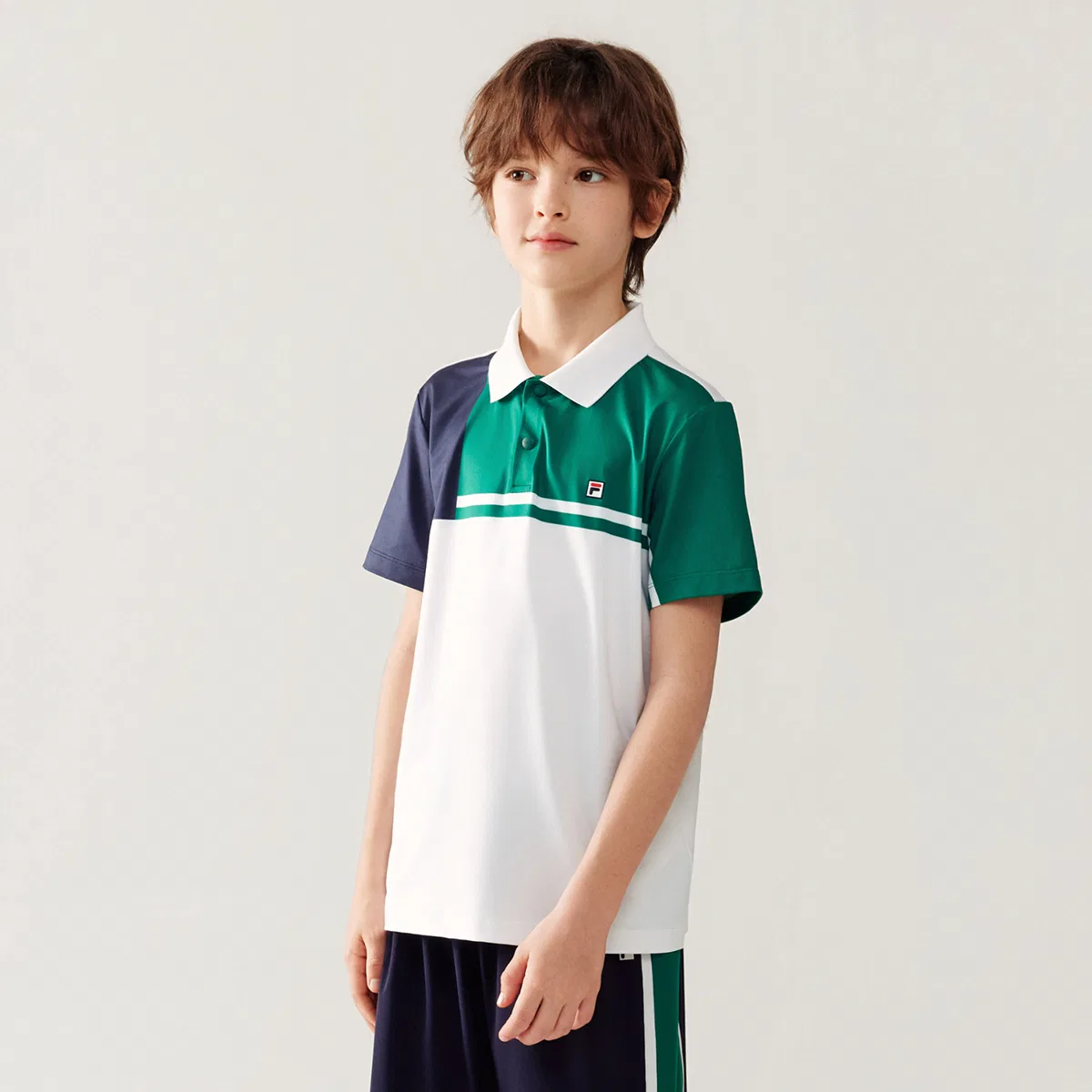 Футболка PERFORMANCE FPH с коротким рукавом forest green, детская FILA KIDS — фото 4