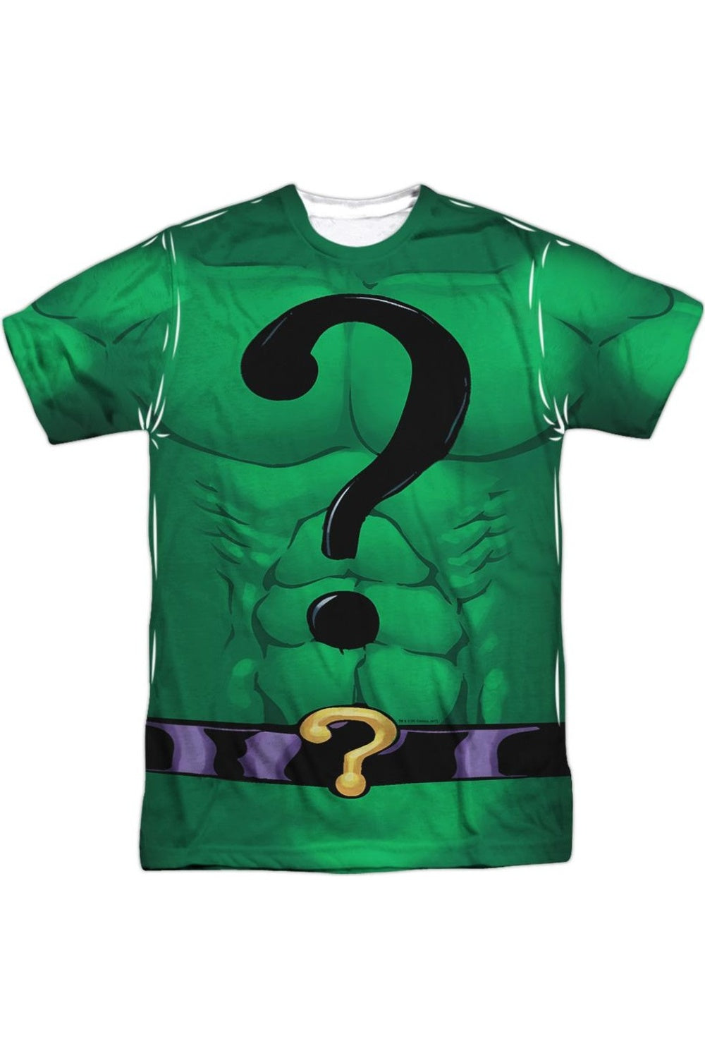 

Футболка / футболка с коротким рукавом для взрослых из полиэстера Batman Riddler Uniform Gildan, белый