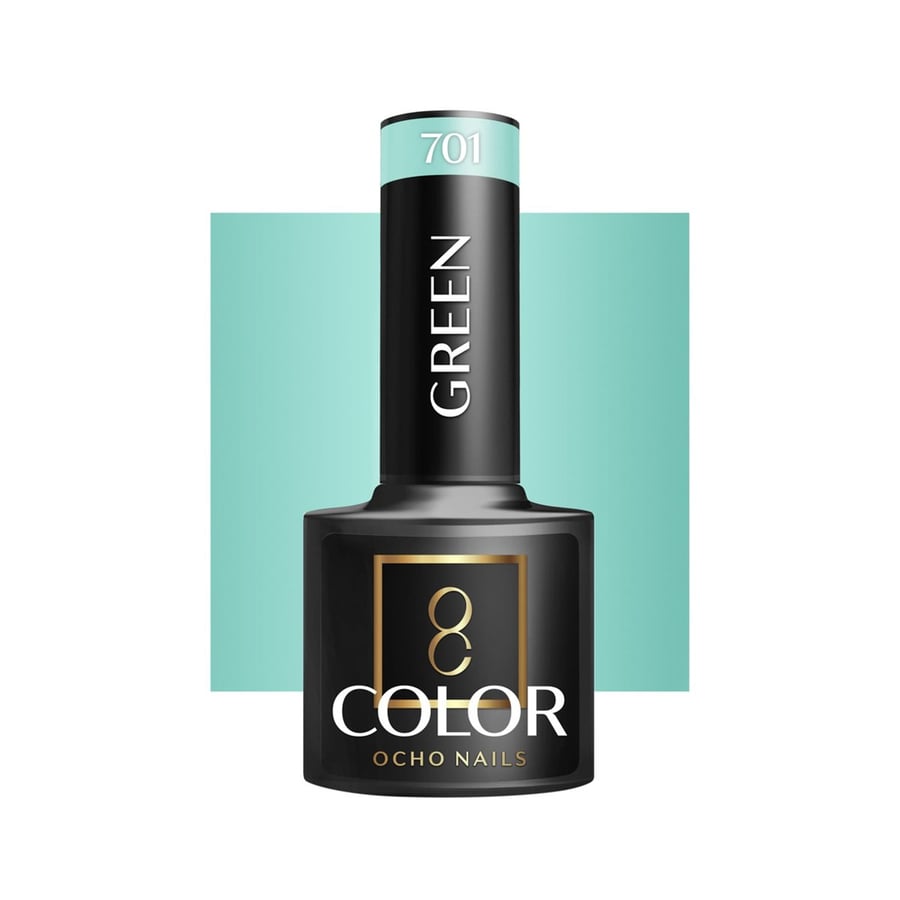 

OCHO NAILS Гибридный лак для ногтей зеленый 701 -5 г Active Shop