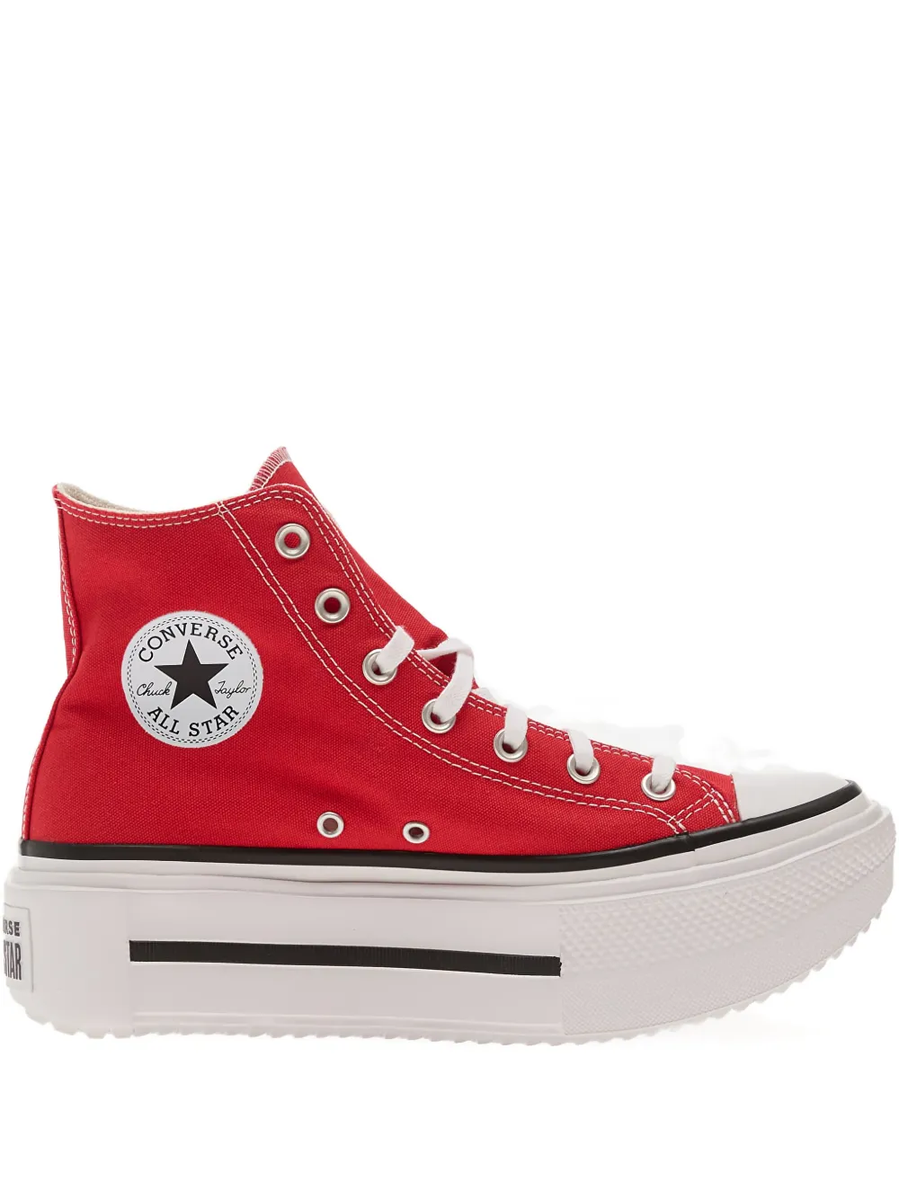 Кроссовки на платформе Lift Double Stack с шнуровкой Converse, красный