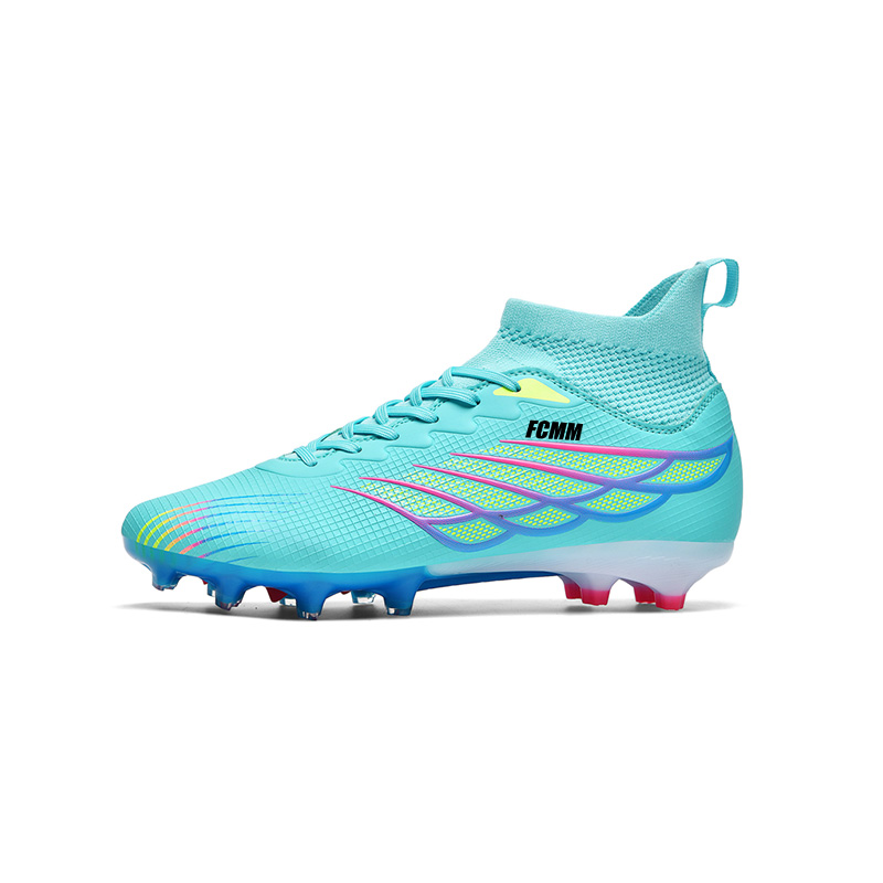 

Футбольные бутсы с высоким верхом для детей FCMM, аква