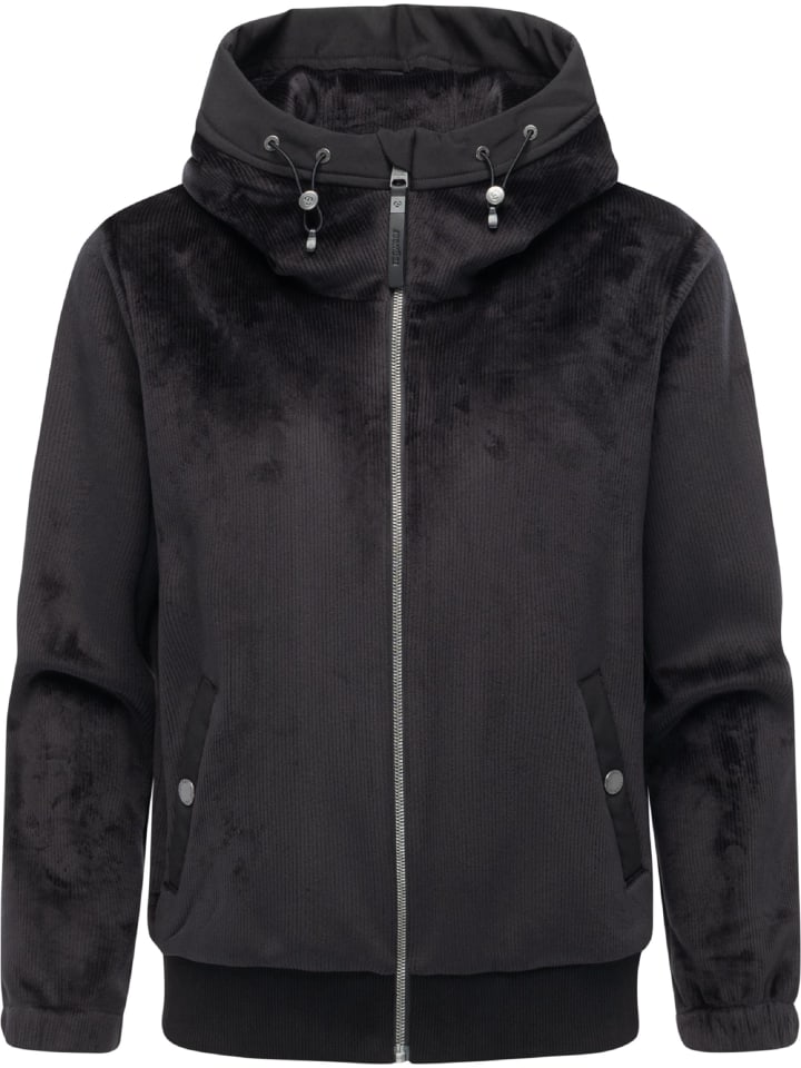 

Флисовая куртка Cousy Short Bonded черного цвета ragwear