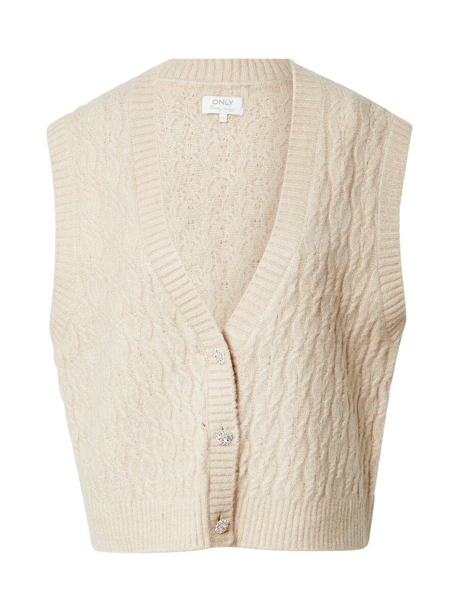 

Вязаный кардиган ONLY Knitted Vest, бежевый