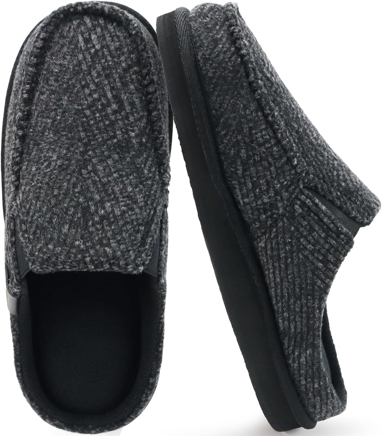 

Мужские шлепанцы ONCAI с поддержкой свода стопы, полоской, искусственным мехом, хлопковым сочетанием, высокоплотной обувной стелькой из памяти формы, теплые домашние тапочки, на ноге, для улицы и дома, резиновая подошва, размеры 7-16, черный